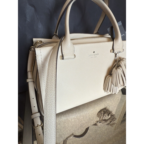 Kate Spade Maryam Palmer Drive Leather Satchel Tote - Picture 3 of 15